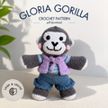 Gloria Gorilla Crochet Pattern PDF